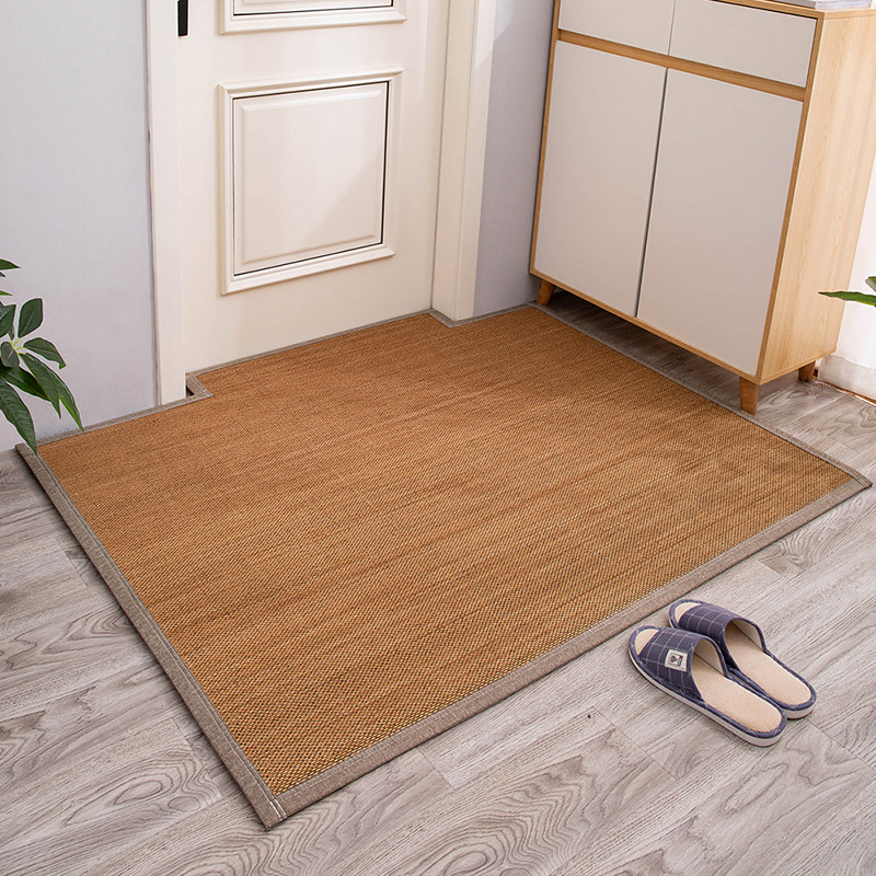 Entry door bamboo floor mat entry door household tatami non-slip mat indoor boutique foot mat customization