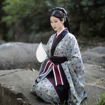 Huaigu Ju Hanfu Er Ya double winding long curved robe Qin Han style women original custom traditional dress Qin Han style
