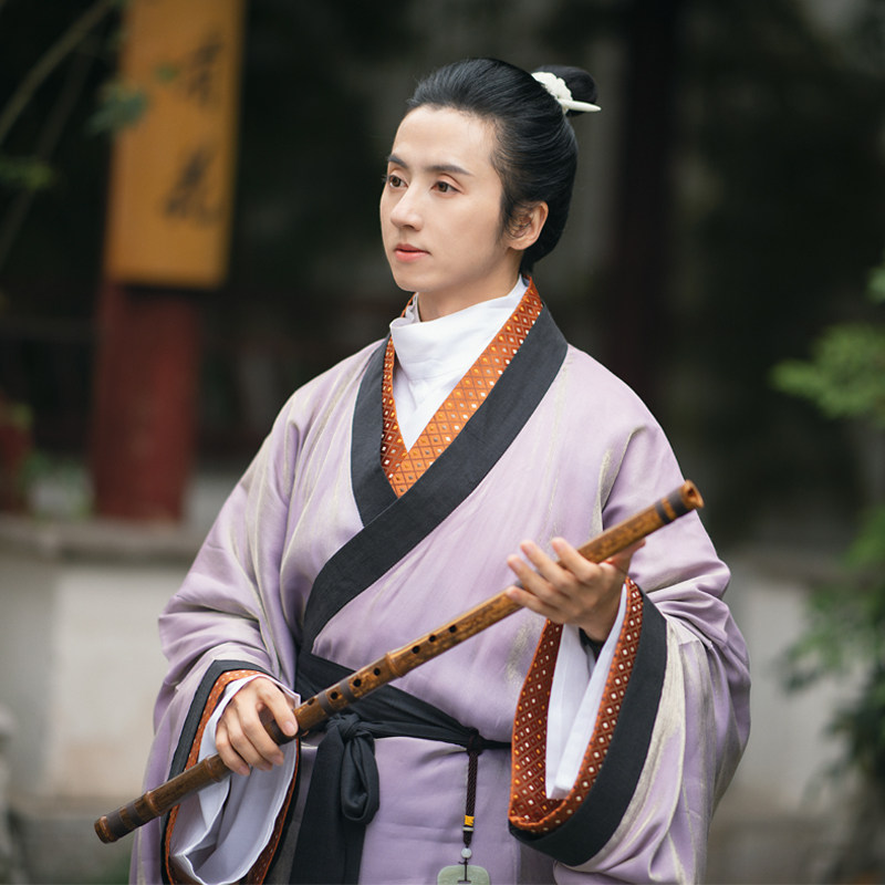 Huai Gu Gu Gu Han clothing men's new autumn and winter Qin Hanji horse heap restoration straight hem clothes Huainan eight zi