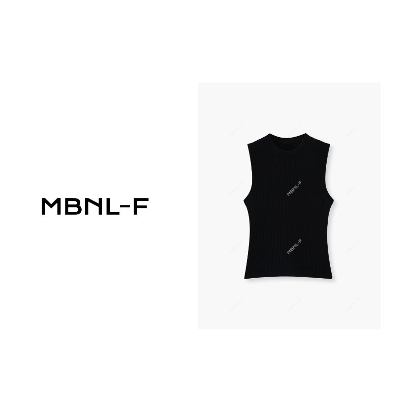 Mbnl-F Women's Clothing "Forest Vest" Silk Wool Custom-Woven Slim-Fit Sleeveless Vest Xm-339Sy