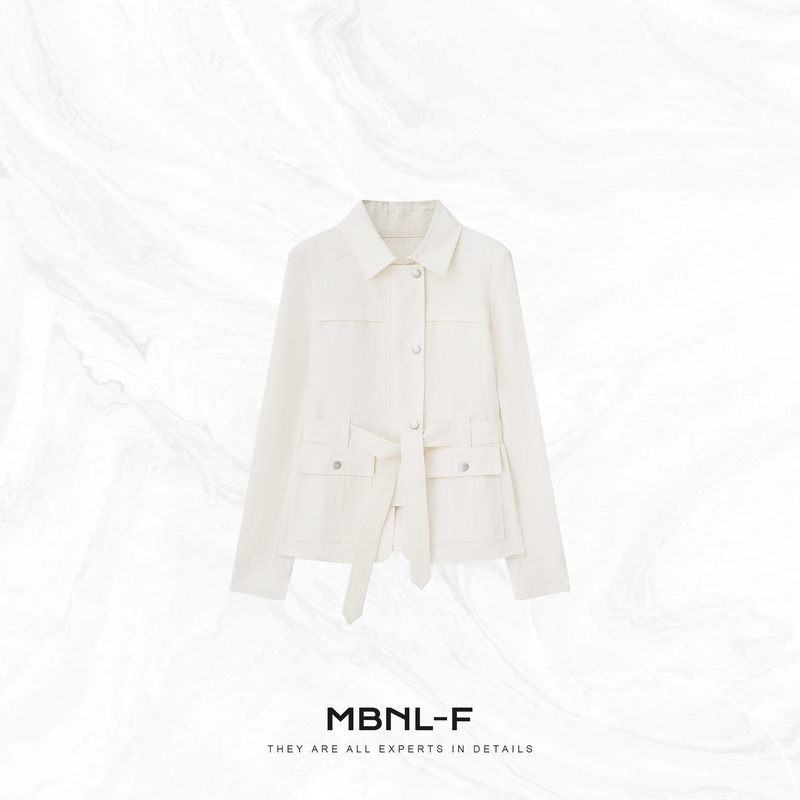 Mbnl-F "Milan Milan Cold Light" Spring Style Short Trench Coat Xm-Xwt1200