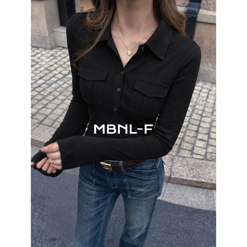 Mbnl-F Women's Clothing "Classic Theor.R" Silk and Wool Blend Shirt Version Top Xy-6Cs2077 Mbnl-F Women's Clothing "Classic Theor.R" Silk and Wool Blend Shirt Version Top Xy-6Cs2077