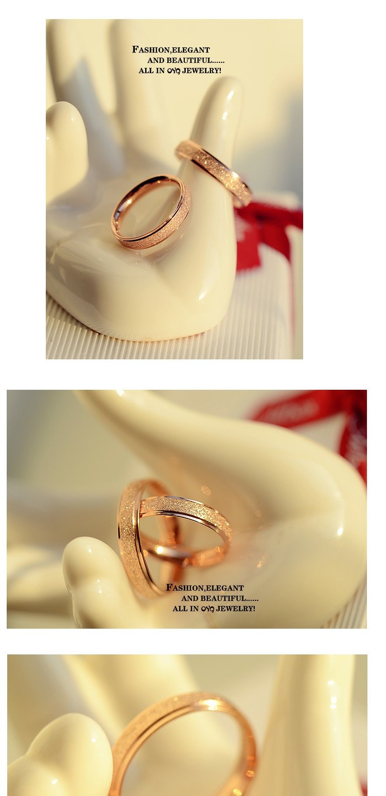 Nhẫn bằng thép mạ vàng 18K, vàng hồng mờ đôi màu vàng chỉ số nhẫn ngón tay cho nam và nữ đuôi dài màu J056 nhẫn đeo ngón trỏ