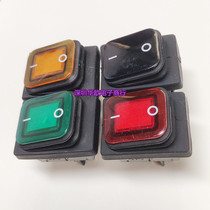 Four-legged two-speed red waterproof dust-proof and oil-proof switch with red light Taiwan imported switch RL2(P)