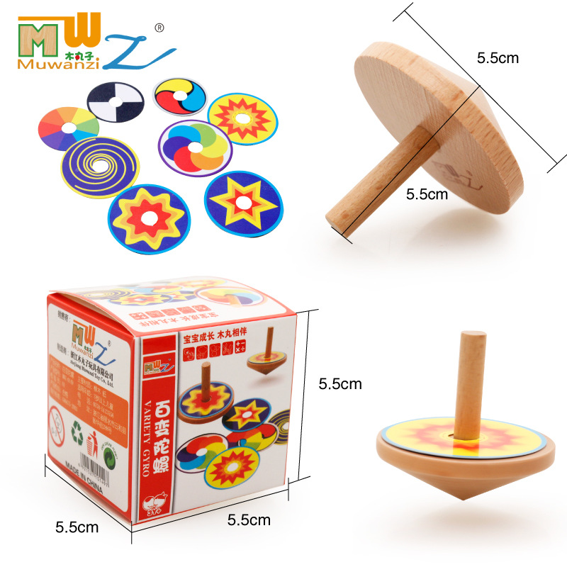 Puzzle toy game rotating shaft 100 variable color gyro rotating shaft Kindergarten Science area Large middle class angle Operating material