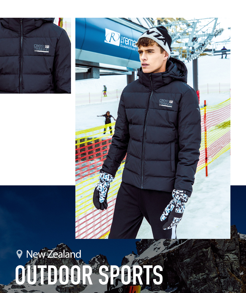 Anta down jacket nam 2018 mùa đông mới ngọn thể thao xuống áo khoác ấm áp áo khoác nam mùa đông áo phao nam dáng dài