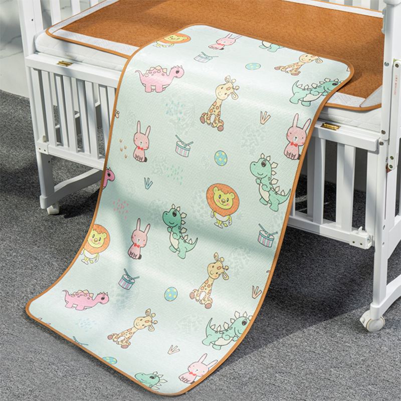 Children's kindergarten baby cool mat nap ice silk breathable cool mat baby bed summer special newborn mat