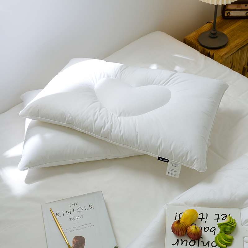 Household thin down velvet pillow core neck pillow fiber pillow core pure cotton breathable children's adult single short pillow