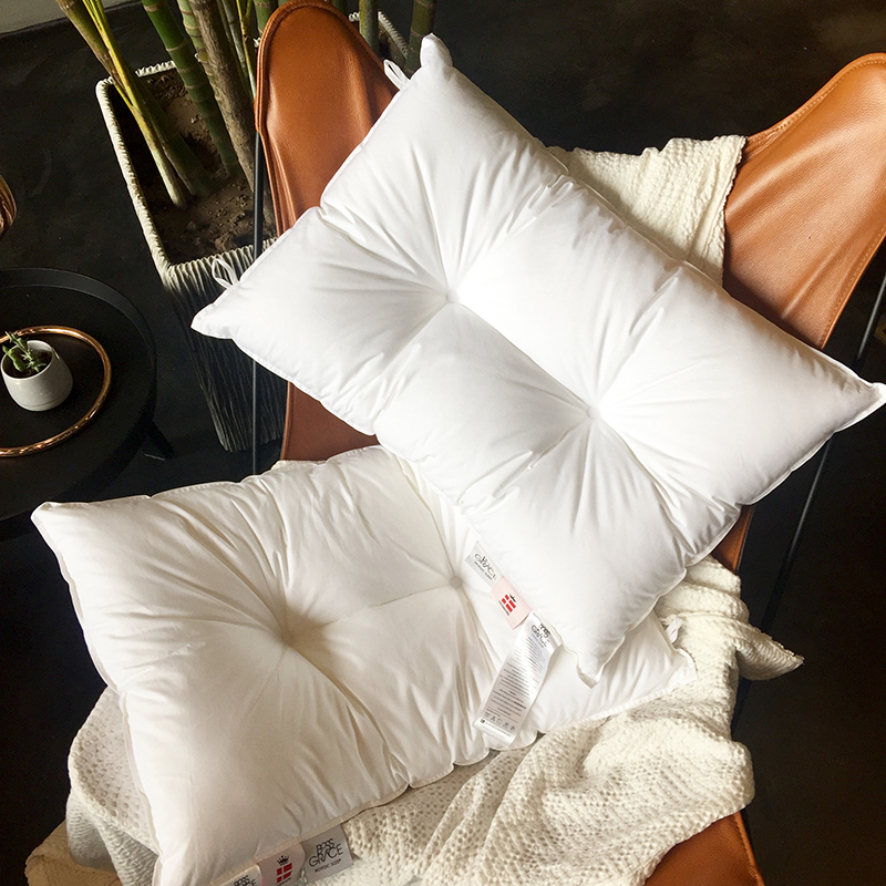 Soft pillow core down velvet pillow High rebound not easy to deform pure cotton cloud soft pillow one with low and medium pillow for home