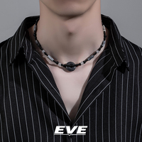 EVE safe buckle necklace men's light luxury niche high-end men's trendy brand versatile clavicle chain men's accessories