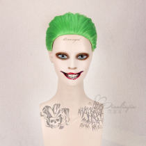 Drifting suicide squad Jared Leto clown Joker green big back head styling COS men wig