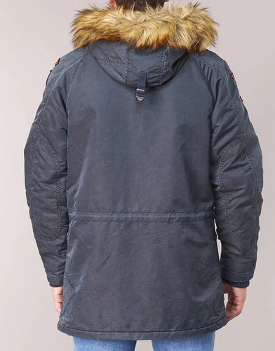 Superdry /Чрезвычайно сухой мужской хлопчатовод с капюшоном с капюшоном M50007DR-JBK