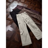 Абрикосовые летние легкие и тонкие шелковые штаны для отдыха, свободный крой