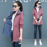 Длинная весенняя куртка, весенний плащ, средней длины, 2021 года, тренд сезона, большой размер, подходит для полных девушек