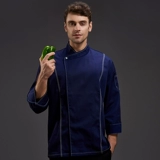 Шеф-повар отеля обратно кухня шеф-повар рабочая одежда мужская кухонная одежда с длинными рукавами.