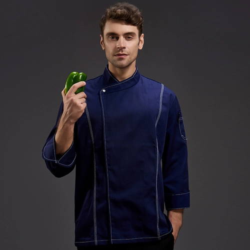 Шеф-повар отеля обратно кухня шеф-повар рабочая одежда мужская кухонная одежда с длинными рукавами.