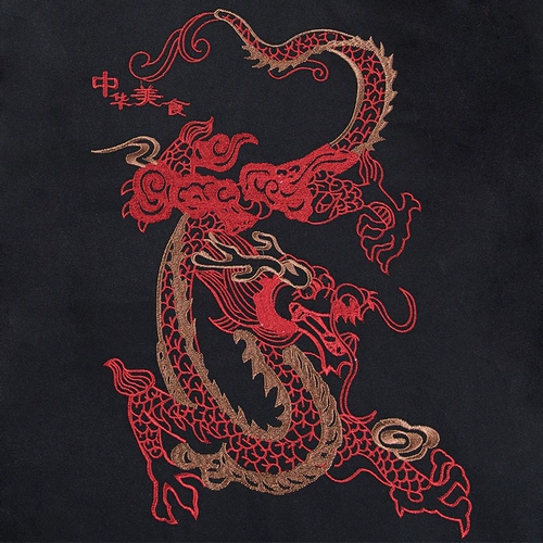 Демисезонный лонгслив для работы, пуховик, китайский стиль, с вышивкой