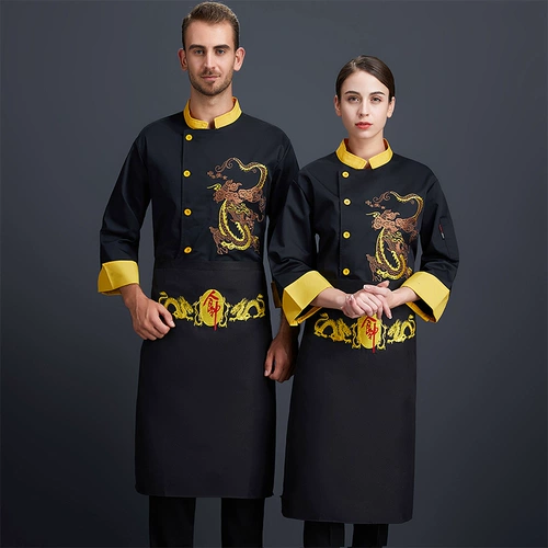 Демисезонный лонгслив для работы, пуховик, китайский стиль, с вышивкой