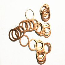 Copper Spacer Marine Spacer Red Copper Gasket Red Copper Sealing Spacer M6 8 10 12 12 16 16 thickness 1 5mm