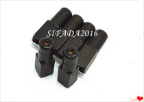  Yellow oil gun flat head flat tip black high-pressure upscale yellow oil gun head flat head bull oil mouth