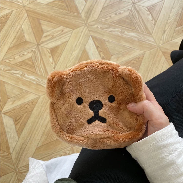 Милый плюшевый маленький кукла, кошелек, органайзер-сумка, наушники, сумка для оборудования, помада, Южная Корея, с маленькими медвежатами