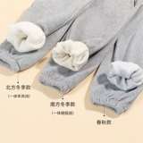 Детские флисовые удерживающие тепло штаны для мальчиков, детская одежда