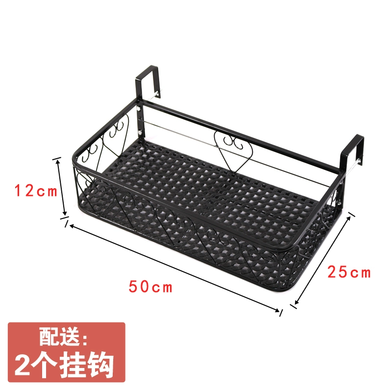 Giá ban công giá treo hoa sắt rèn treo lan can móc treo chậu hoa giá đỡ lan can bệ cửa sổ giá hoa mọng nước kệ sắt trồng cây treo lan can ban công 