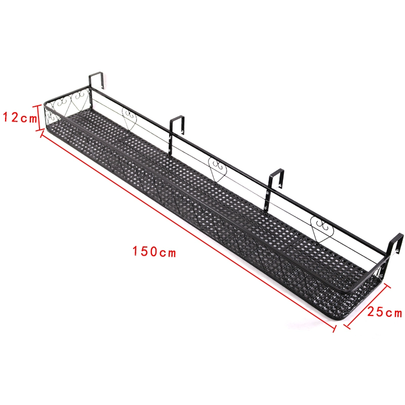 Giá ban công giá treo hoa sắt rèn treo lan can móc treo chậu hoa giá đỡ lan can bệ cửa sổ giá hoa mọng nước kệ trồng rau ban công chung cư 