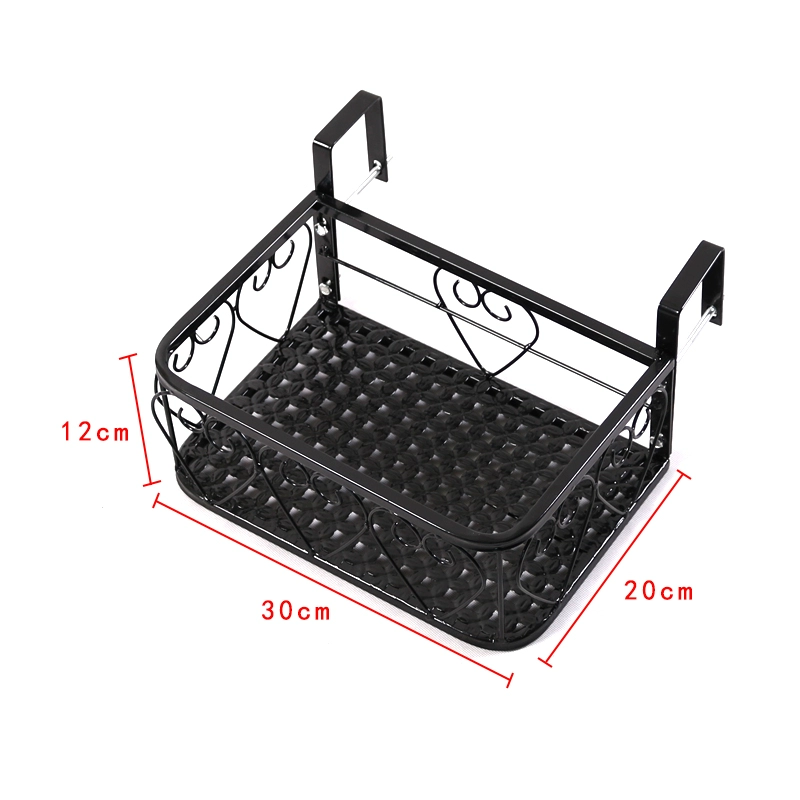 Giá ban công giá treo hoa sắt rèn treo lan can móc treo chậu hoa giá đỡ lan can bệ cửa sổ giá hoa mọng nước kệ trồng rau ban công chung cư 