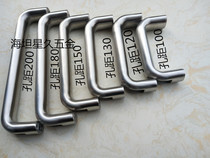 Precision casting process U-shaped thickened stainless steel industrial solid handle cabinet door UADEL100-200 brushed