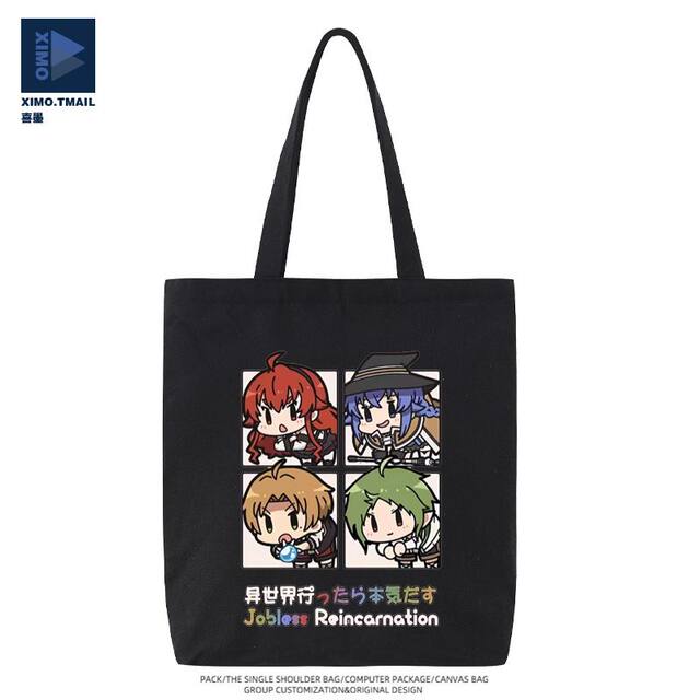 Jobless Reincarnation Peripheral Lochichi Alice Two-Dimensional Cartoon Shoulder Bag Canvas Bag Versatile Handbag Casual