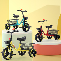 Childrens tricycle bicycle 2-3-5-6-7 year old baby big belt back bucket music pedal bicycle