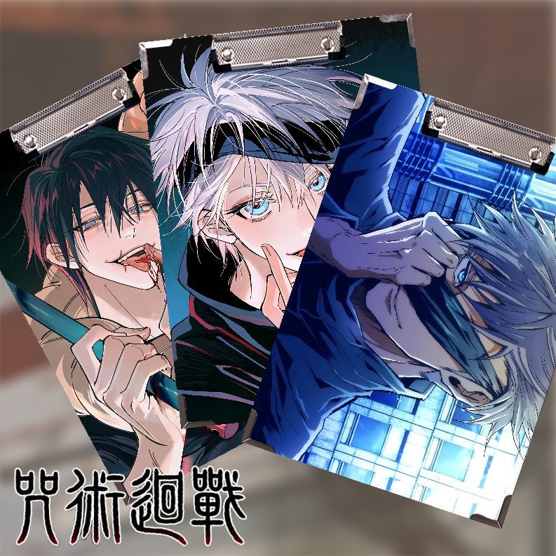 Two-dimensional animation spell back to fight five enlightenment A4A3 plywood pad surrounding student data clip writing test paper clip