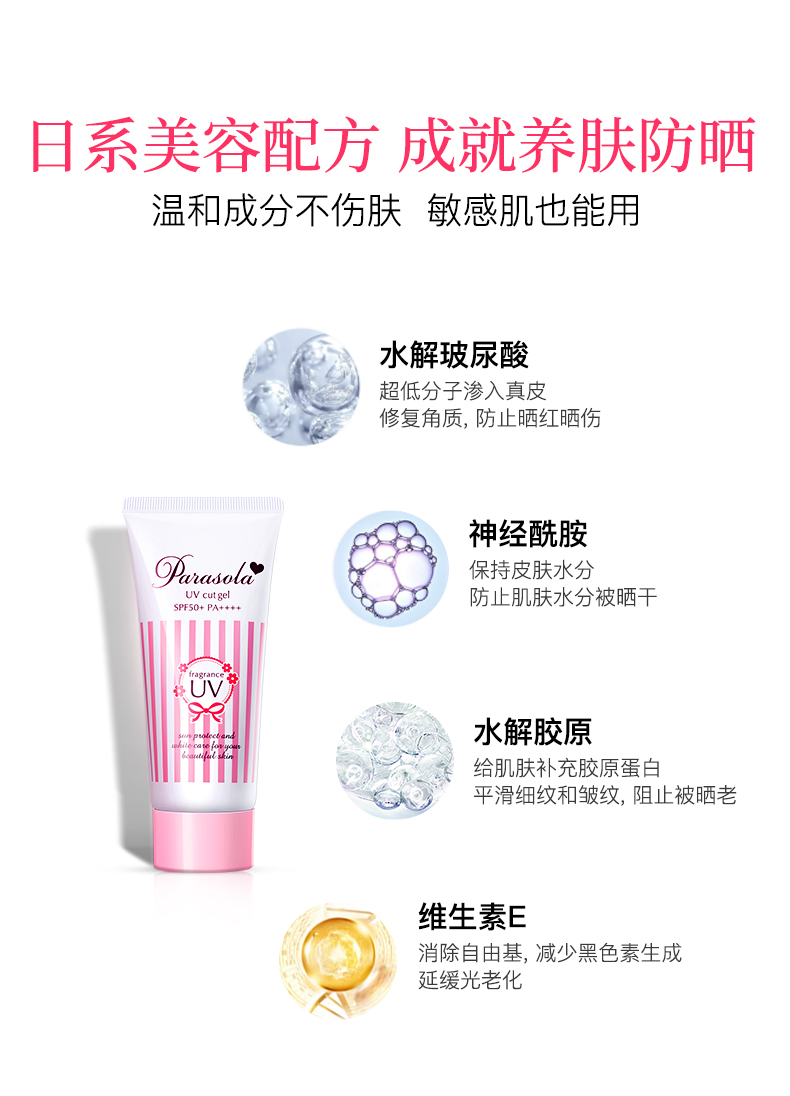 日本原装进口、水感不搓泥、SPF50：90g naris/娜丽丝 防晒隔离霜 券后69元包邮 买手党-买手聚集的地方