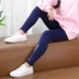 Quần dài nữ mùa thu 2018 mới thắt lưng hoang dã trẻ em mặc phiên bản Hàn Quốc mặc quần legging thêu bé gái quần xinh cho bé  Quần