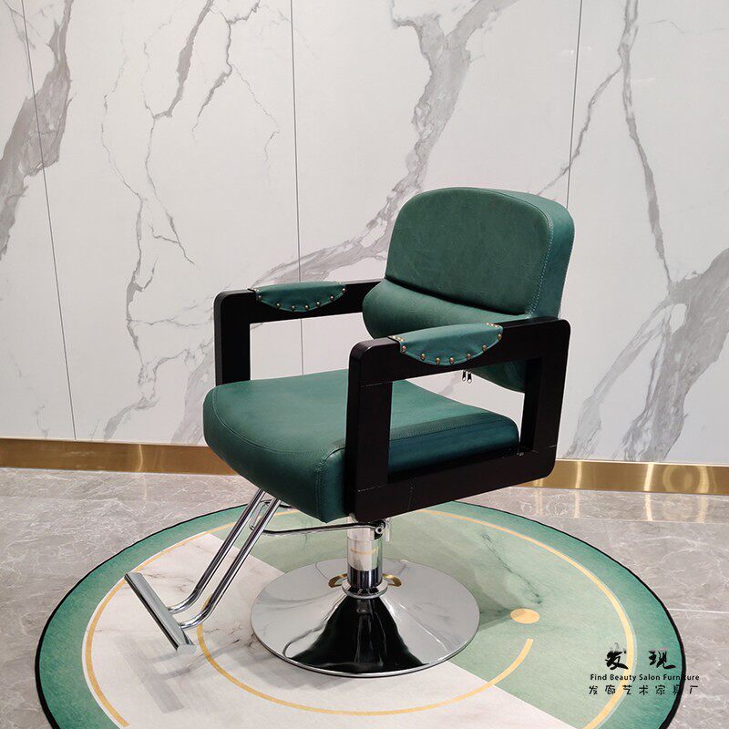 Trendy net red simple hair salon lift can be put down chair Hair chair Hair salon special high-grade hair cutting seat