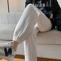 Фонарь, белые модные штаны с поддержкой живота, по фигуре