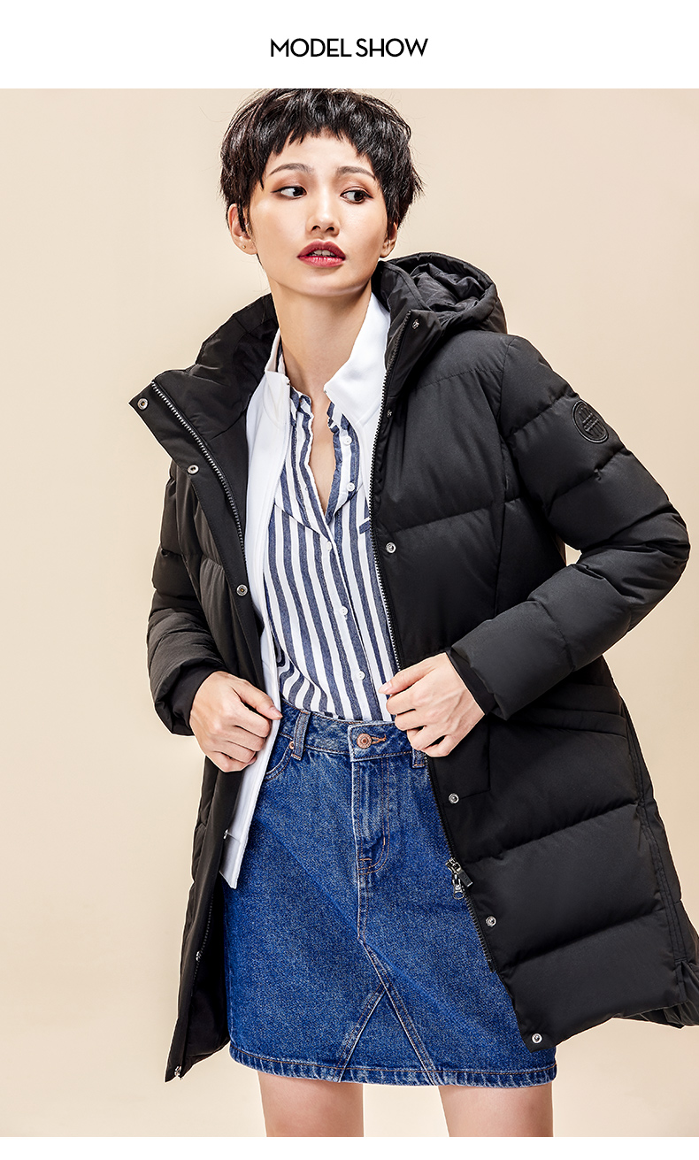 Anta down jacket nữ 2019 mùa đông xu hướng mới dày ấm màu rắn xuống áo khoác 96836113 - Thể thao xuống áo khoác áo khoác lông vũ adidas
