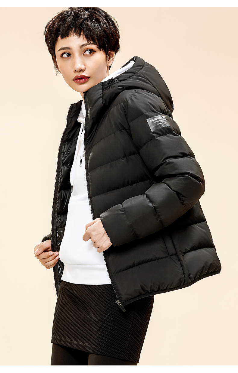 Anta down jacket nữ 2019 mùa đông mới dày ấm áp thể thao áo cà tím chống gió áo khoác 16847948 - Thể thao xuống áo khoác áo khoác lông vũ