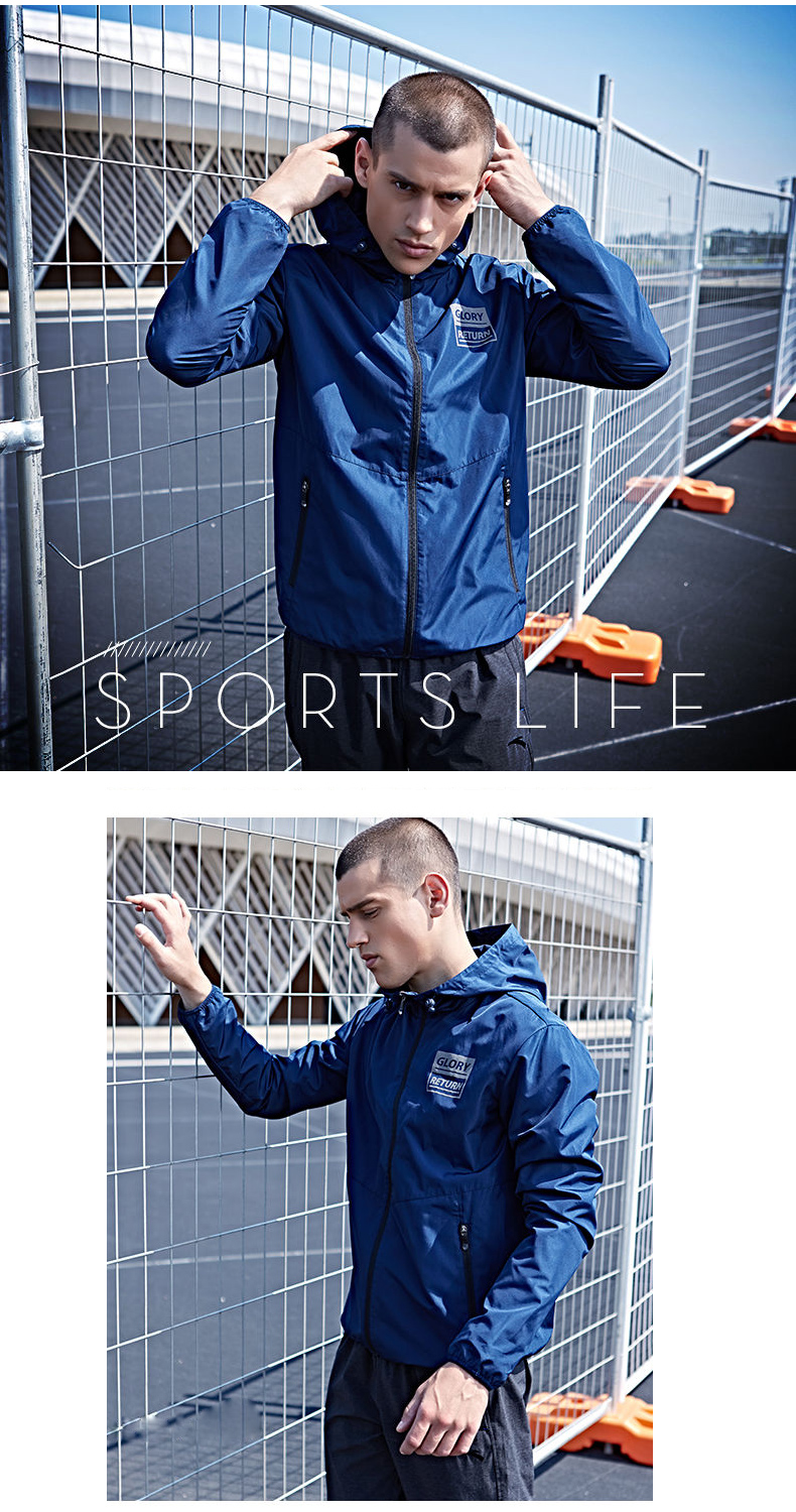 Anta áo khoác nam 2018 mùa hè mới dệt windproof áo khoác giản dị trùm đầu thể thao áo gió kem chống nắng áo sơ mi áo khoác tập gym