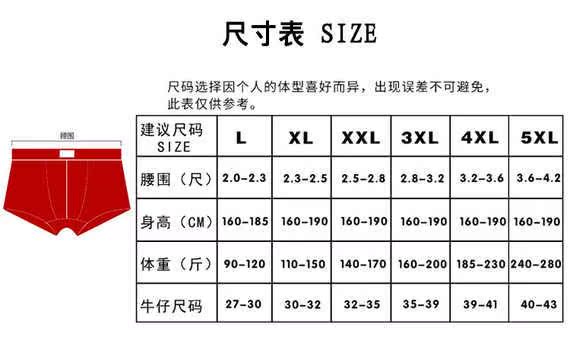 Đồ lót nam béo và phân bón để tăng mỡ đồ lót boyshort 100 - 240 kg Đồ lót modal 4XL5XL quần lọt khe nam