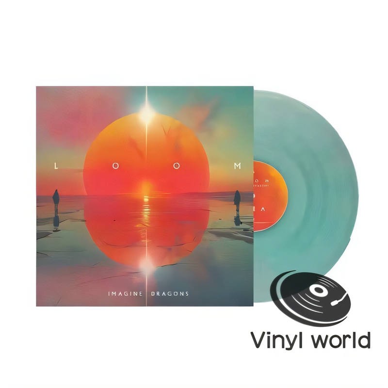 On the Way Imagine Dragons Loom Coke Bottle Transparent Green Vinyl Lp