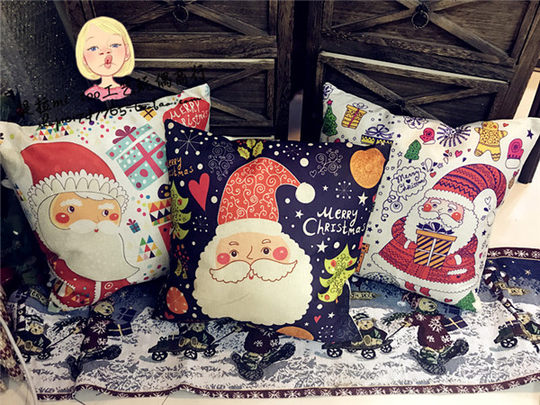 Рождественские украшения, наволочка Санта-Клауса, украшение для дивана, подушка, популярная подушка, Рождественский подарок