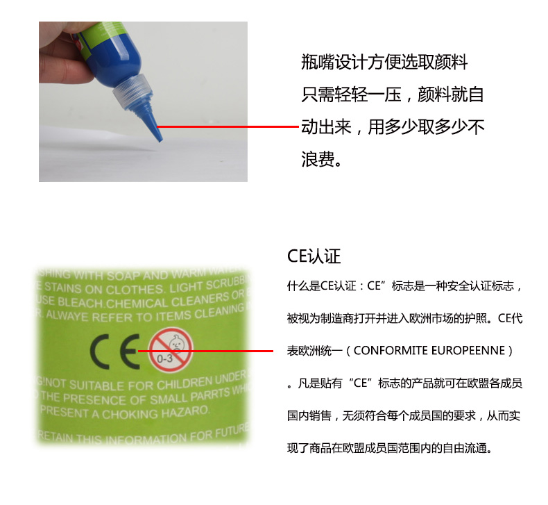 12 màu sắc có thể giặt màu nước sơn mẫu giáo nghệ thuật thủ công và bức tranh sơn cung cấp ngón tay sơn dầu 60ml