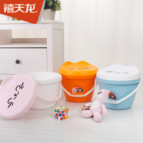 Jubilee Dragon T-3080 Toot Bucket Bench Plastic Thick Fishing Bucket Children Toys Tucket Bucket Bucket Bench