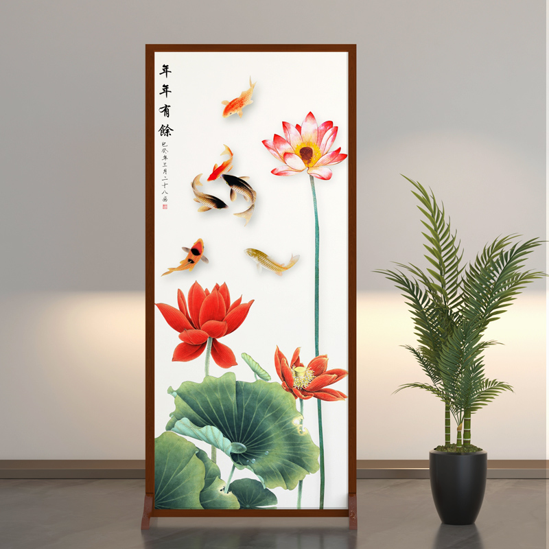 Screen New Chinese room Partition Wall Living Room Entrance minimalist Hyundai Bedroom shelter Home In-door Xuanguan bezel
