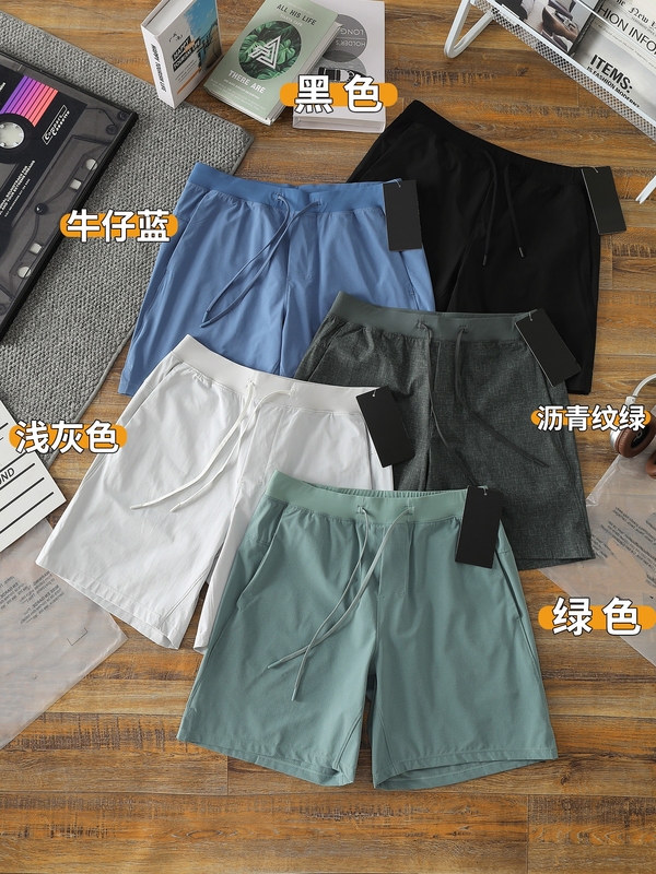 Lulu's Same Style Zeroed in Unlined Men's Summer Breathable Quick-Drying Outdoor Casual Running and Cycling Sports Shorts