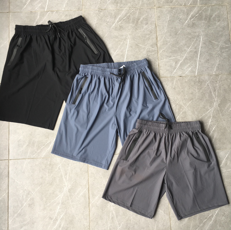 Lulu's Same Men's Sports and Leisure Ice Silk Quick-Drying Outdoor Running Fitness Loose Basketball Training Five-Point Shorts