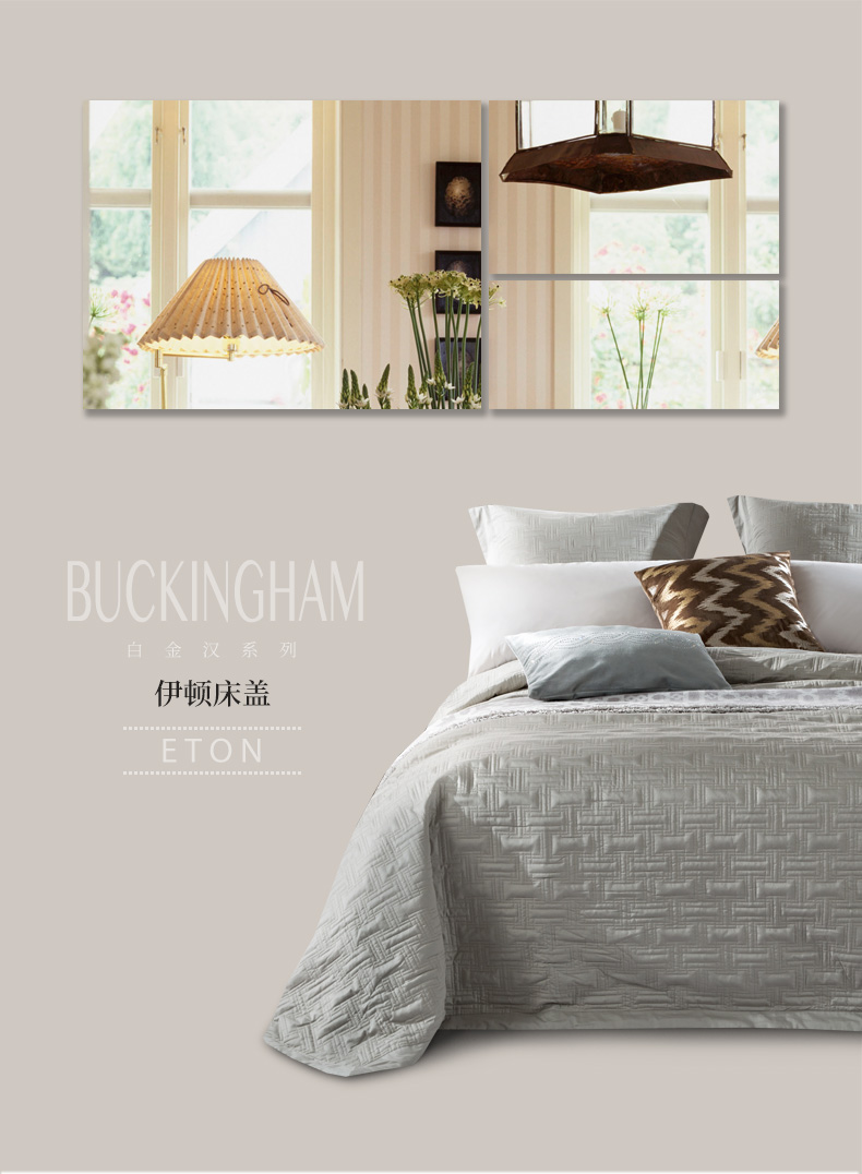 Khách sạn liên lục địa Eton Series Cotton Satin Châu Âu Chăn bông Đơn giản Bộ đồ giường Phụ kiện Giường đơn ga giường thun lạnh hàn quốc