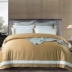 Khách sạn năm sao Intercontinental hố ủy quyền Kang Xin bông giường bông đơn giản một gia đình bốn dãy phòng 80 - Bộ đồ giường bốn mảnh Bộ đồ giường bốn mảnh